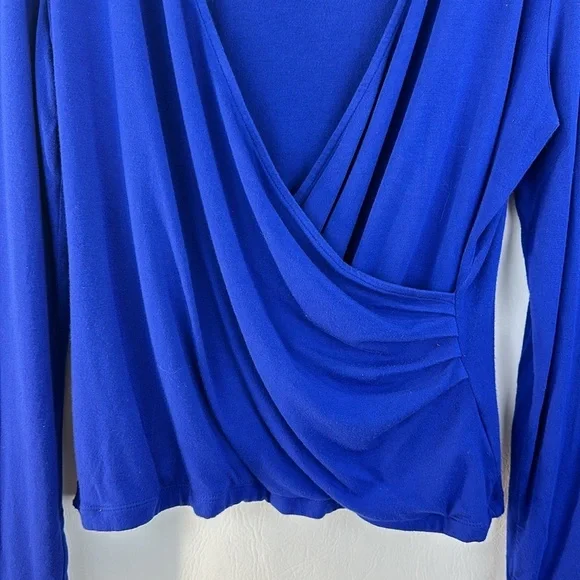 Lauren Ralph Lauren Wrap Long Sleeve Top - Picture 3 of 6